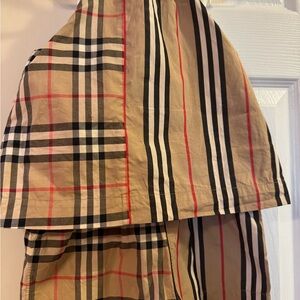Burberry Beige and Red Checkered Dress